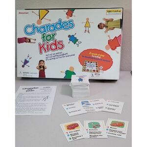 Vtg 1999 Pressman Charades for kids game. Cards To Read Or Use Pictures. Acting.